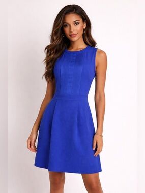 Madewell Elegant Blue Sleeveless Dress 0